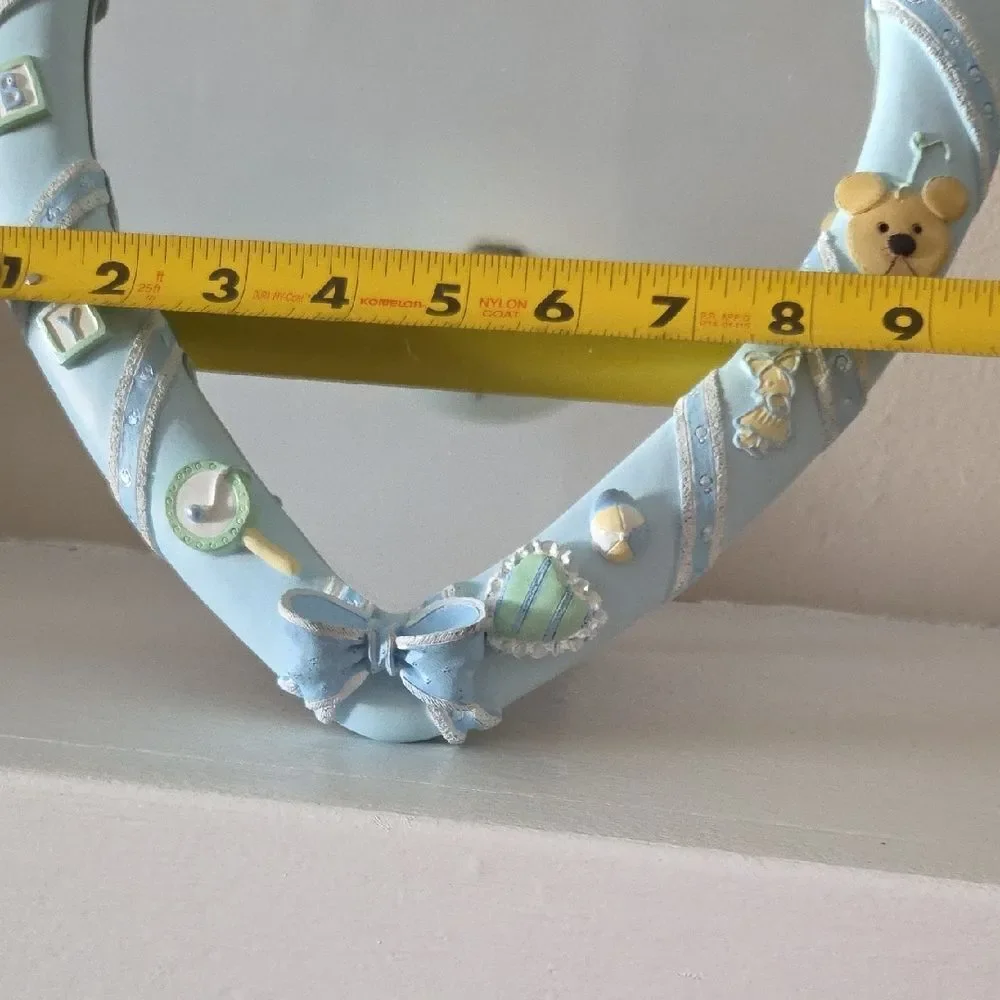 Blue Heart-Shaped Baby Mirror